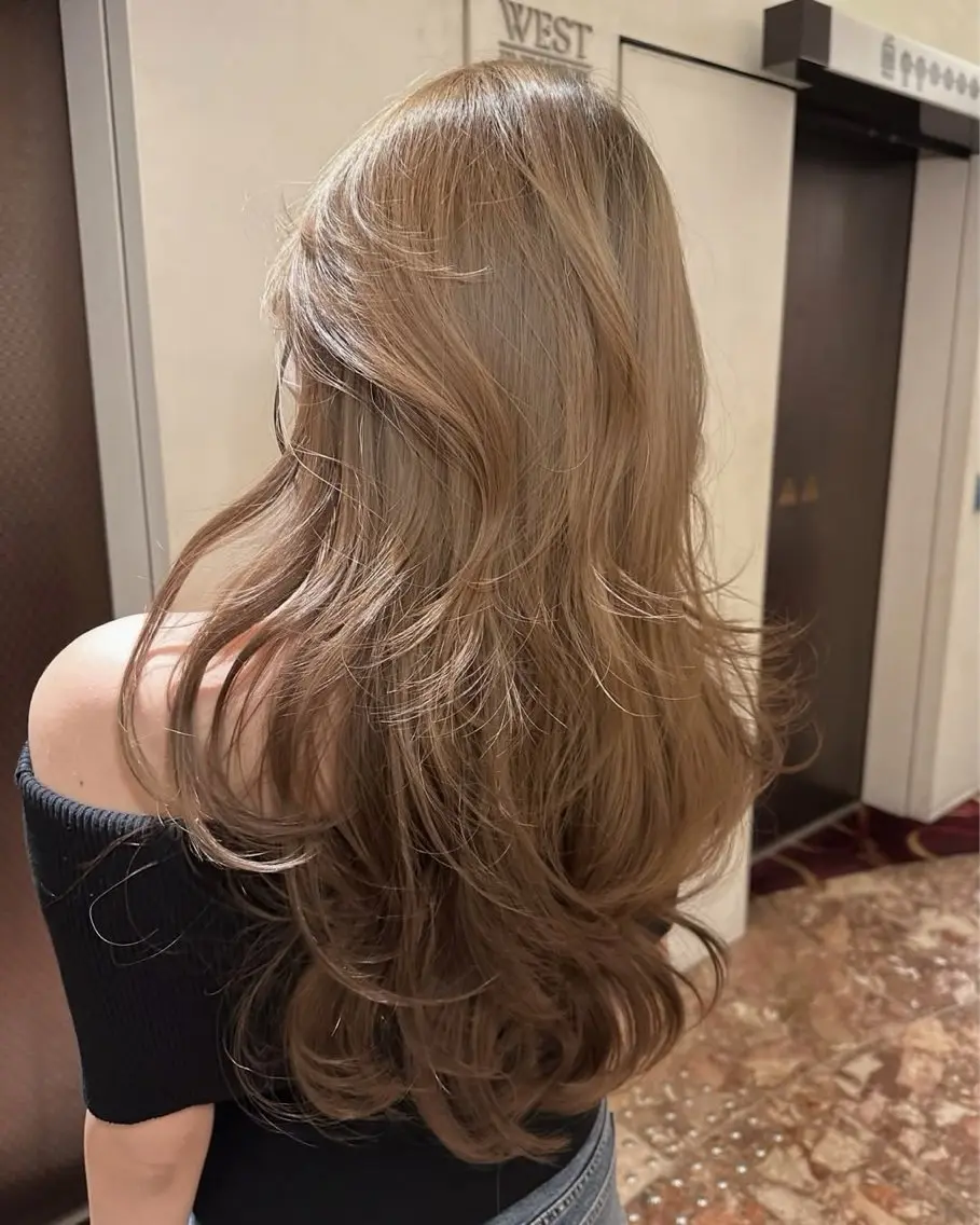 ロング カラー ヘアアレンジ ヘアカラー トリートメント 透明感カラー🎀艶髪 Anju/渋谷🎀のヘアスタイル