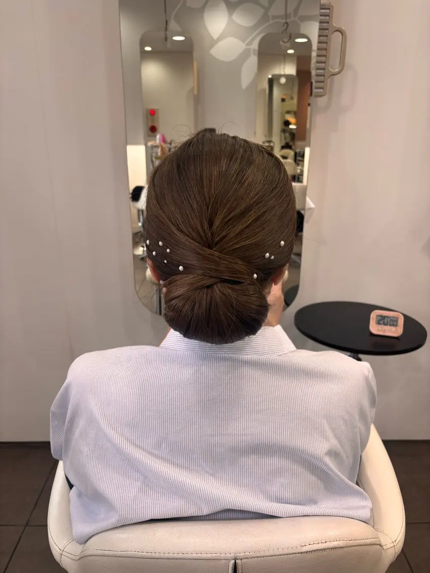 ロング ヘアアレンジ ヘアセット 𝗬𝗨𝗔 🐈‍⬛のヘアスタイル