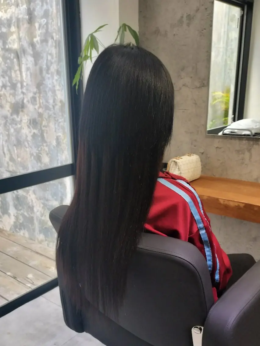 ロング シールエクステ ボブ エクステ ロング vizz SAKIのヘアスタイル
