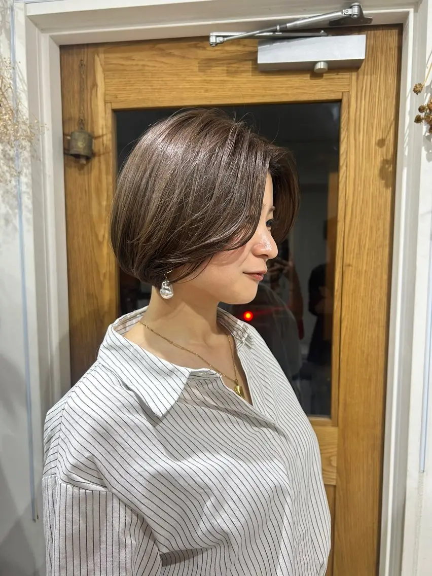 ショート カット ボブ人気No,1✨ TAME副店長のヘアスタイル