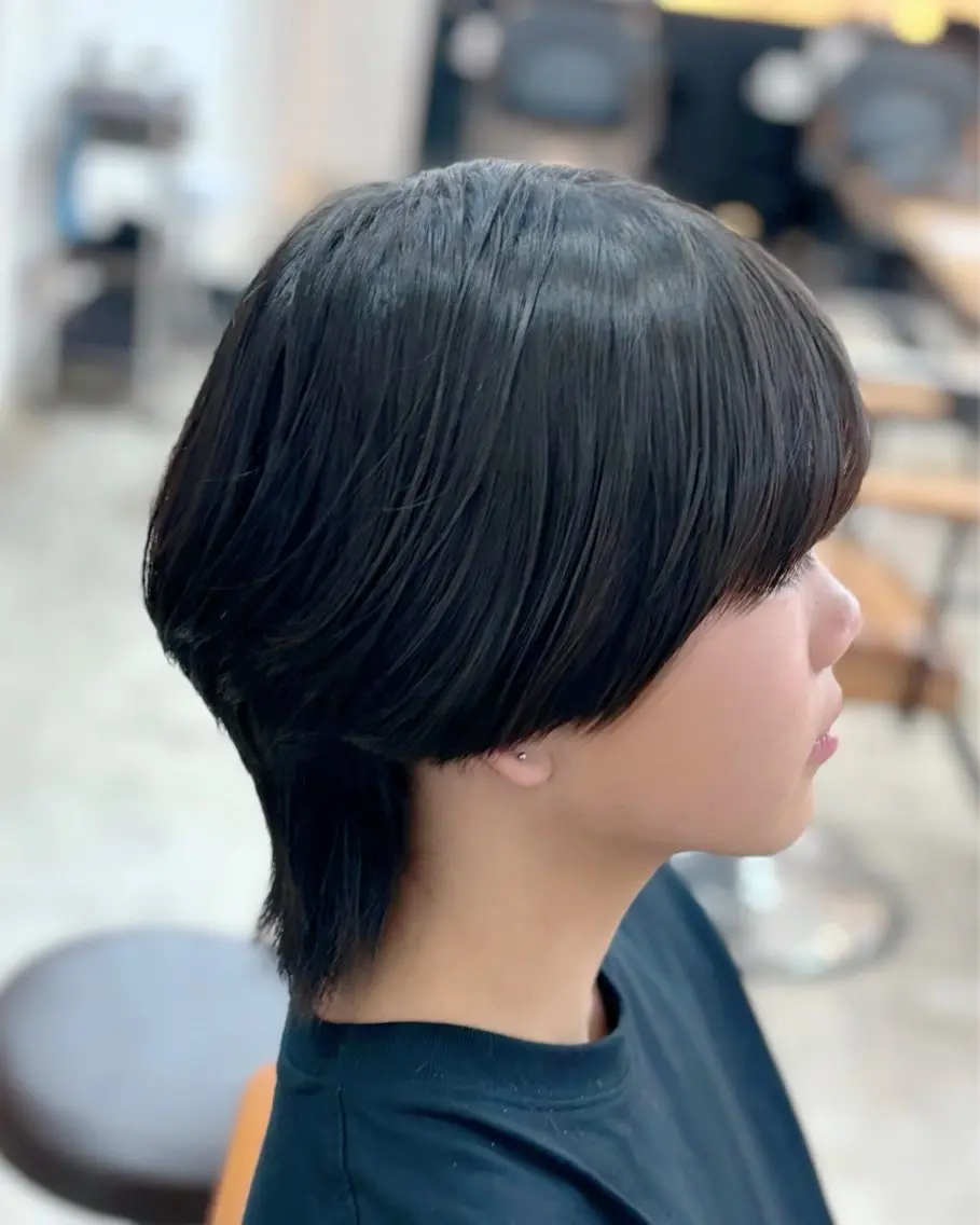 ミディアム メンズ マッシュウルフ マッシュ メンズウルフカット ウルフカット 金子 千登のヘアスタイル