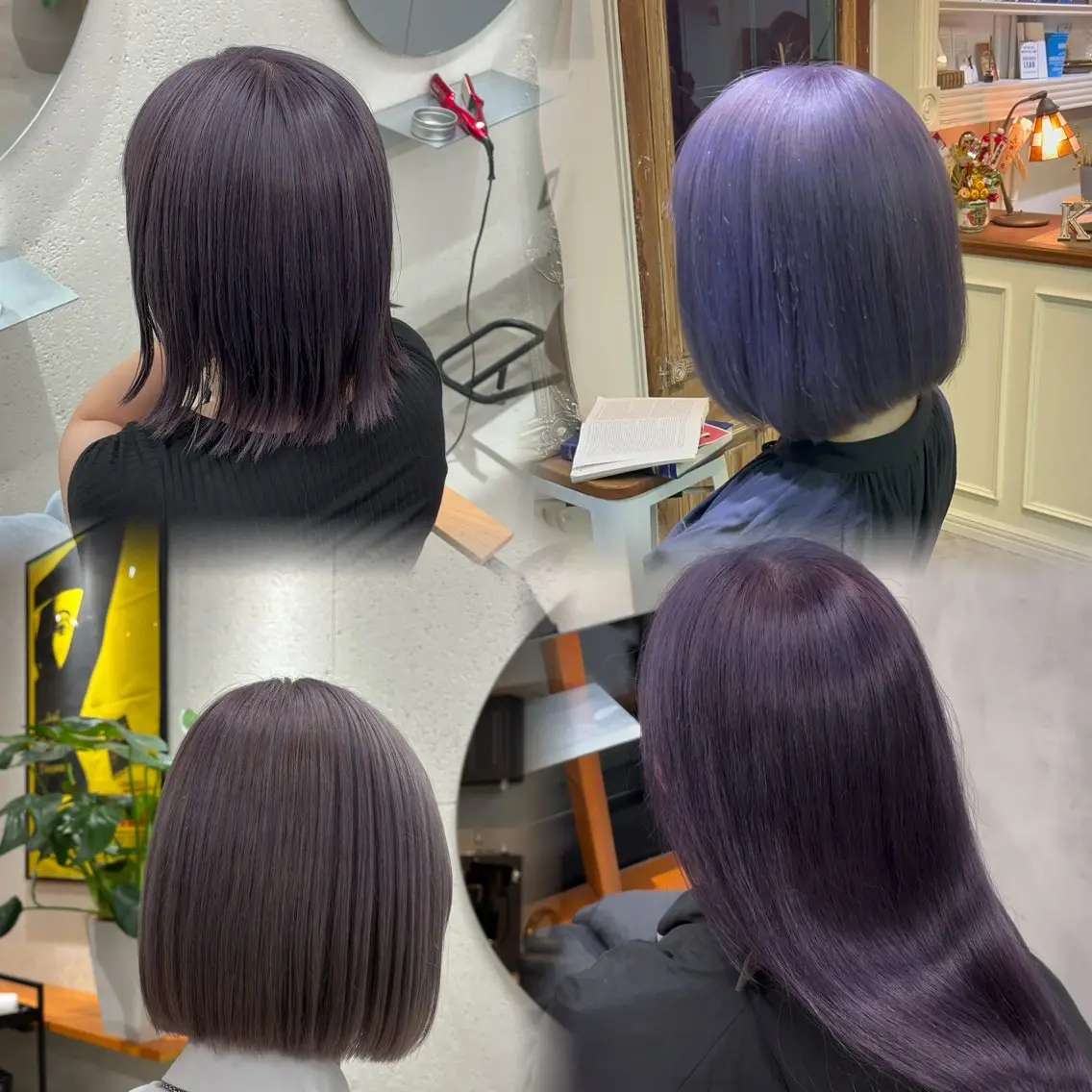 カラー ラベンダーカラー ヘアカラー トリートメント ヘッドスパ ヘアセット オカベ ショウマのヘアスタイル