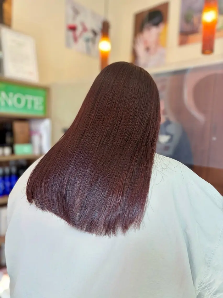 ロング カラー ロング カット ヘアカラー トリートメント Aphrodite 横手 亜紀のヘアスタイル
