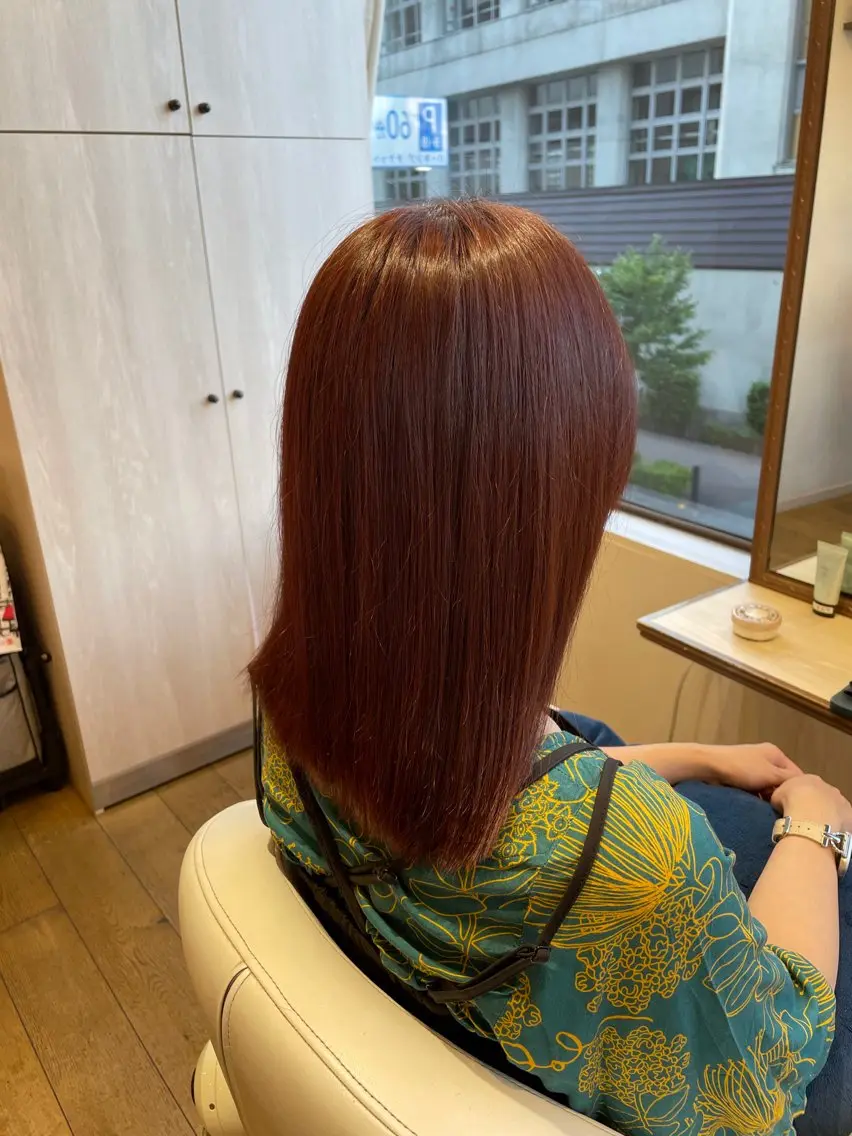 ミディアム カラー カット ヘアカラー ヘッドスパ ヘッドスパ 山本🌻のヘアスタイル