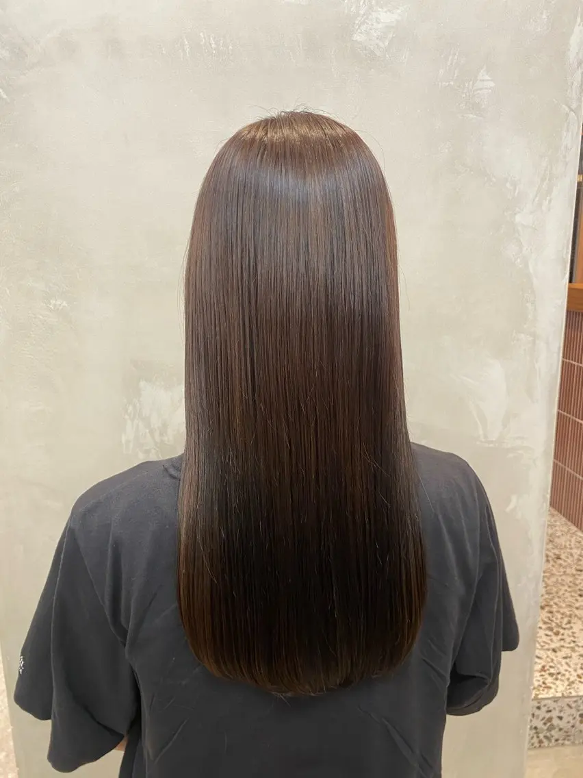ロング カラー ひなた/elima 調布/暖色カラーのヘアスタイル