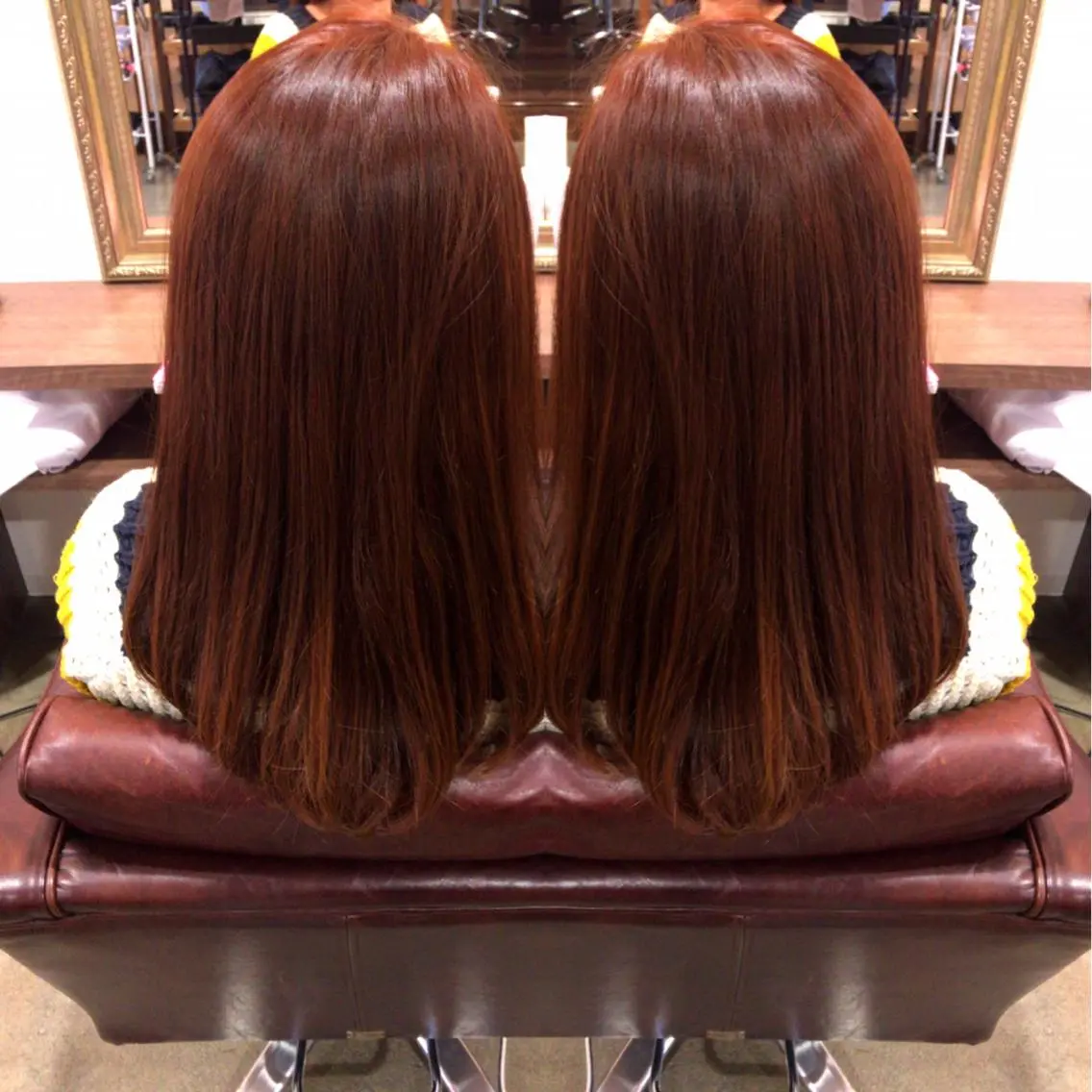 セミロング レイヤーカット匠 イソザキノリユキのヘアスタイル