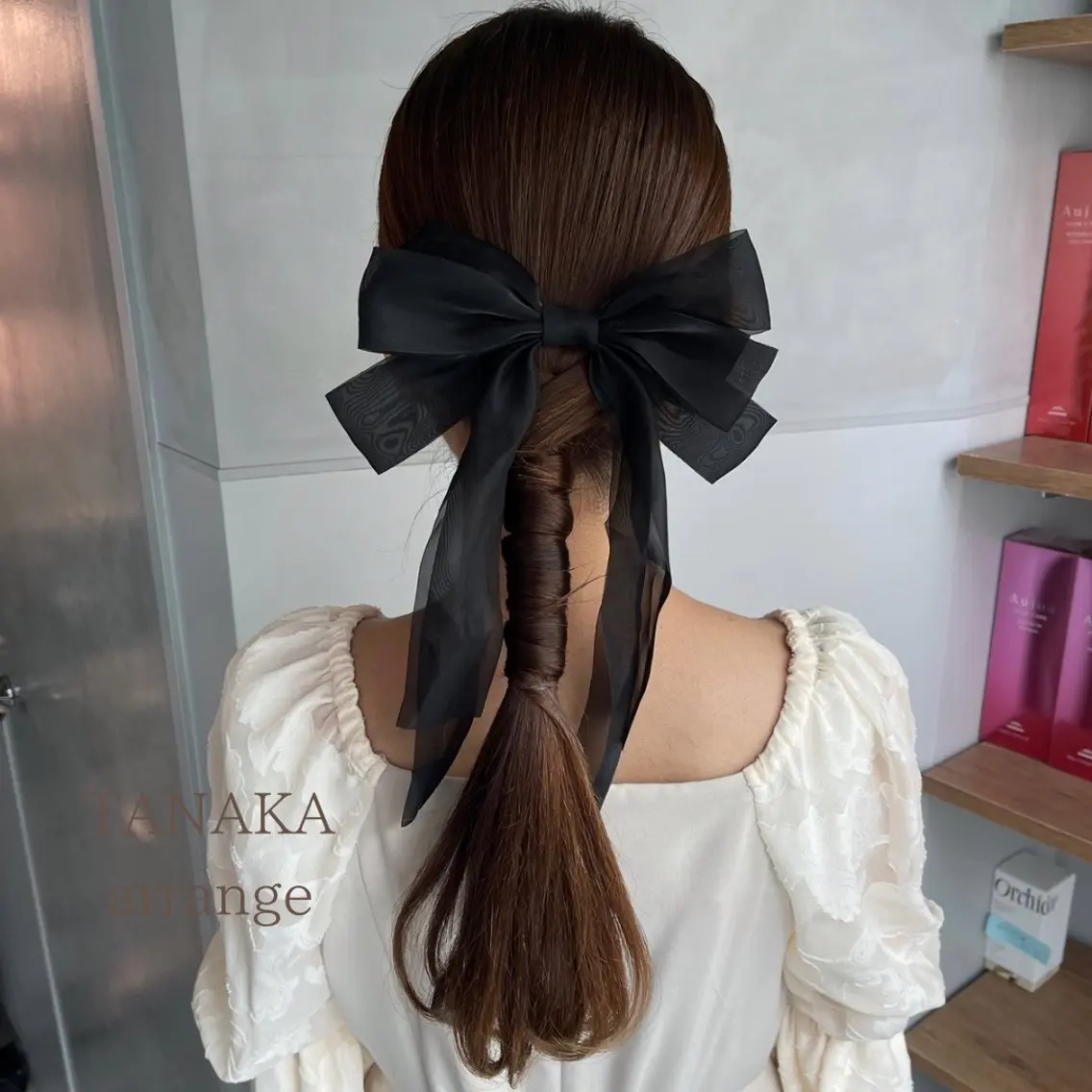 ヘアアレンジ ポニーテール 結婚式・ブライダル 卒業式のヘアスタイル ヘアセット charm《銀座》 ヘアセット/縮毛矯正のヘアスタイル