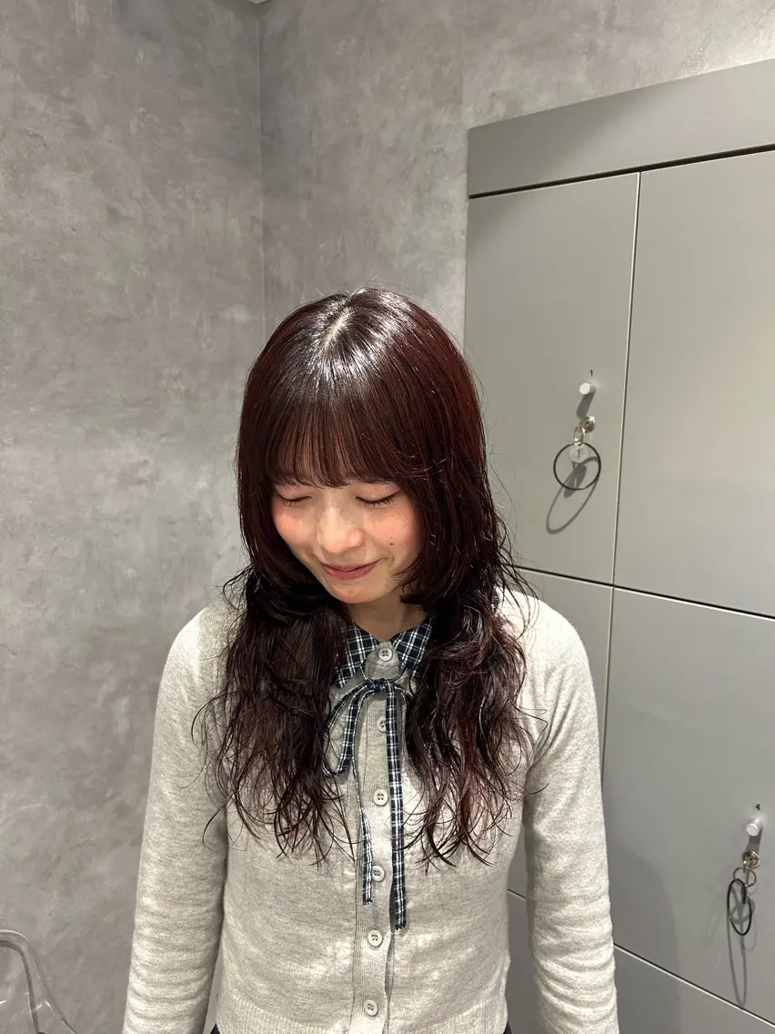 カラー ブラウンカラー カシス ⭐️HEDI YUKI⭐️のヘアスタイル
