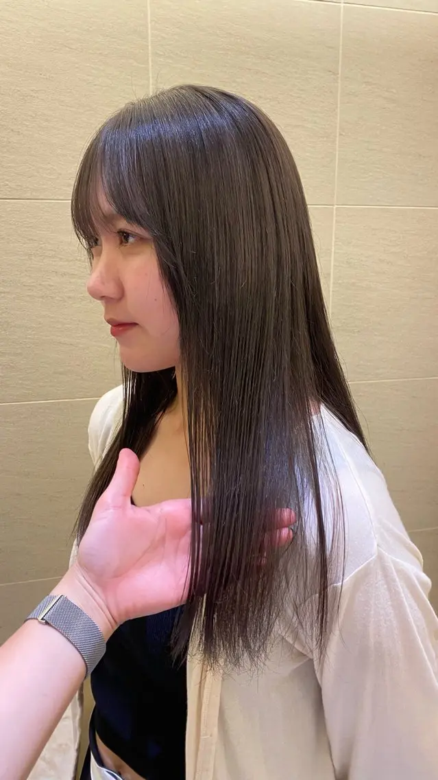ロング カラー 《ショートカット》 ナミのヘアスタイル