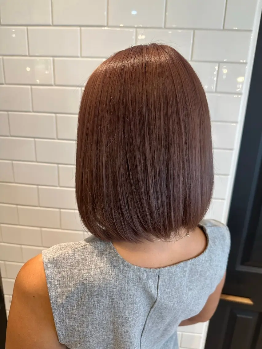 ミディアム カラー カット ヘアカラー トリートメント 🌈髪質改善🌈 過去の1艶サラ体験✨のヘアスタイル