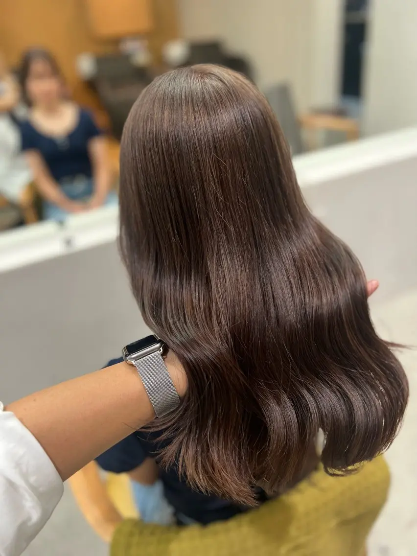 ロング カラー ベージュカラー ブラウンカラー ブラウンベージュ レイヤーカット カット ヘアカラー 誰より丁寧なカット/ 小林輝/レイヤーのヘアスタイル
