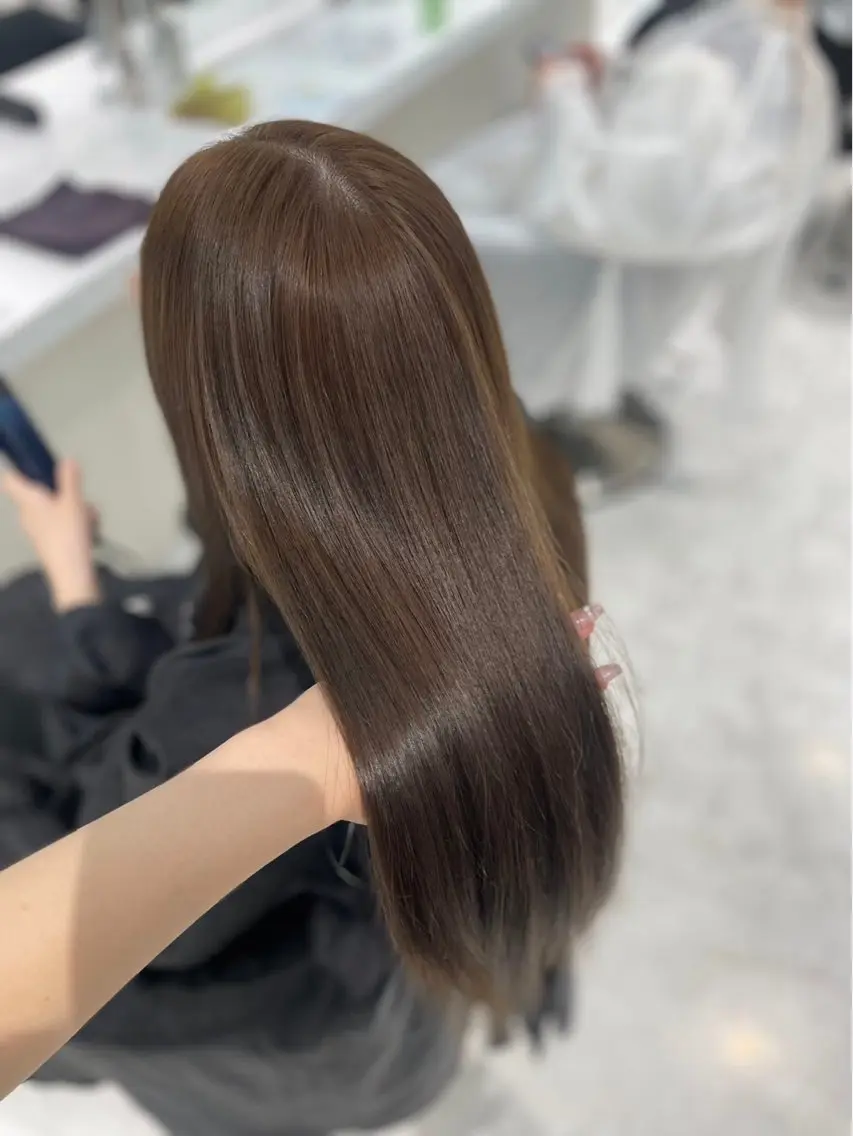 ロング カラー ケアカラー ロング カット ヘアカラー トリートメント 🐺韓国風メンズ特化 あさひ🐺のヘアスタイル