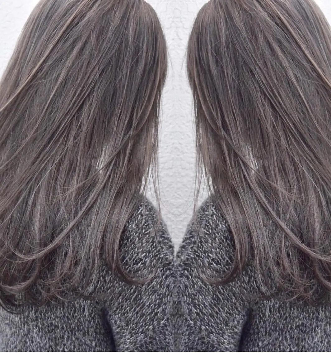 ロング カラー チビ編み込みエクステ シールEXどぅ〜すのヘアスタイル
