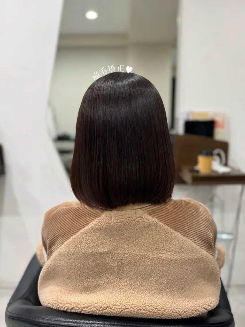 ショート 縮毛矯正 トリートメント 🤍たむら みなみ 銀座🤍のヘアスタイル