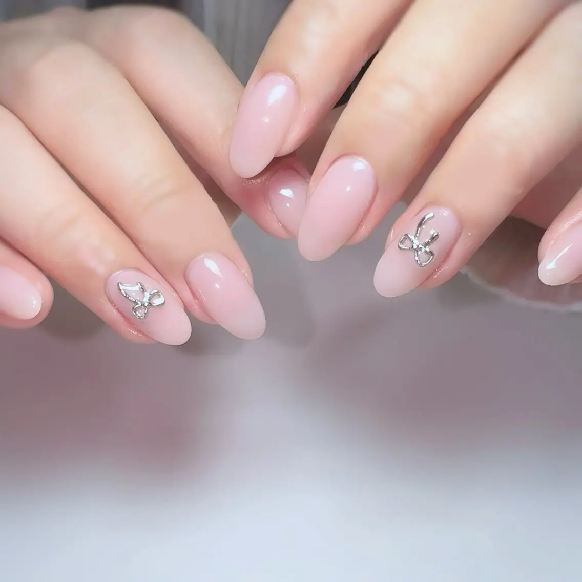 ネイル オフィスネイル ワンカラーネイル ピンク シンプルネイル nailsalon urümのネイルデザイン