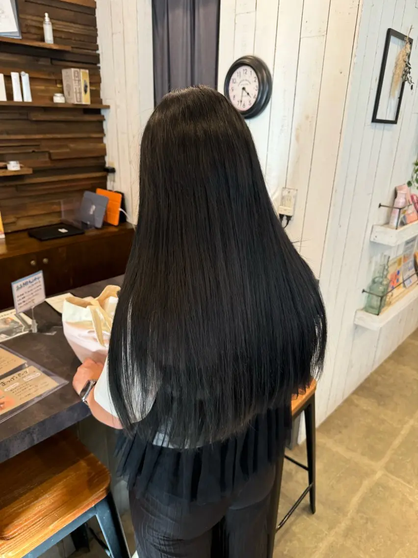 ロング カラー 透明感カラー YURA bisou hairのマツエク・マツパデザイン