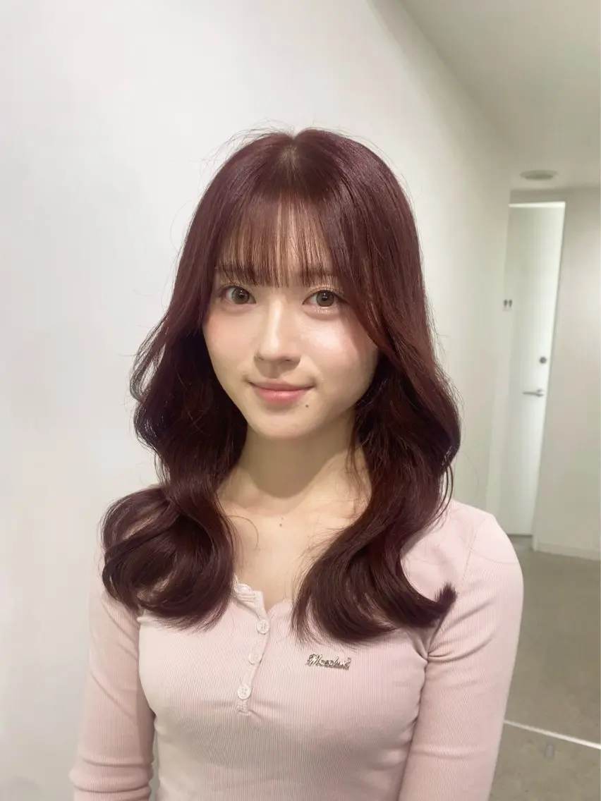 カラー ブリーチ ブリーチなしカラー 髪質改善 カット ヘアカラー トリートメント girly❤︎暖色ヘ ア➰🎀HINANOのヘアスタイル