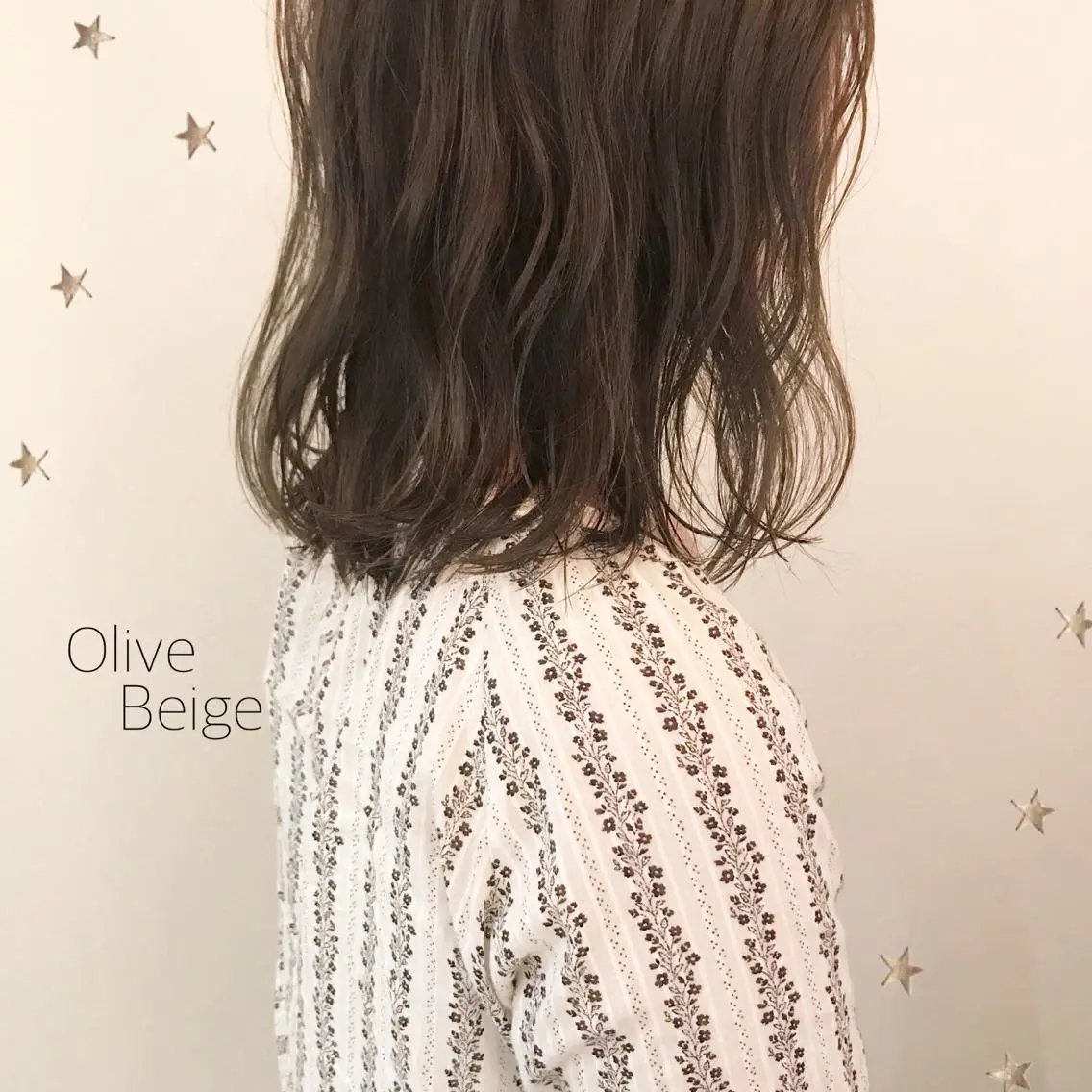 ミディアム カラー 市川 千夏のヘアスタイル