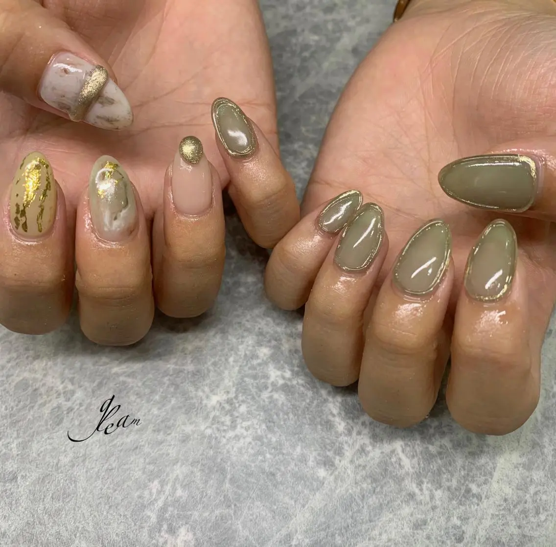ネイル ハンドネイル gleam✴︎ sayakaのネイルデザイン