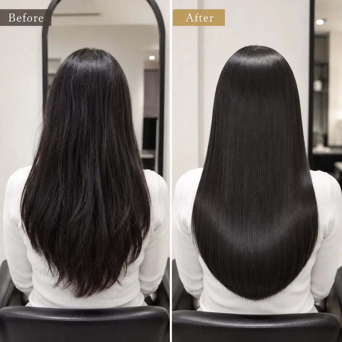 ロング カット ヘアカラー トリートメント ひゅうが/新宿 髪質改善/縮毛矯正のヘアスタイル