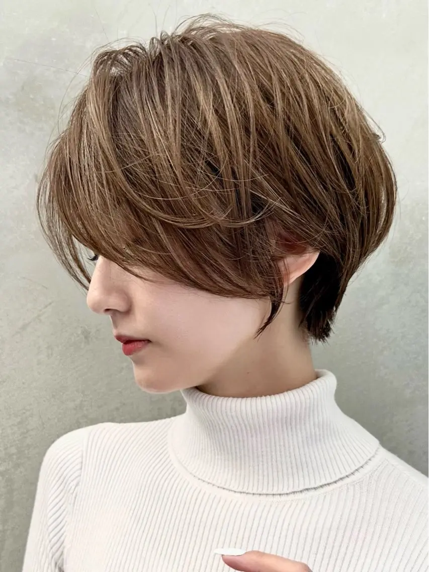 ショート カット ヘアカラー トリートメント ヘッドスパ 縮毛矯正/レイヤー taiga🐯のヘアスタイル