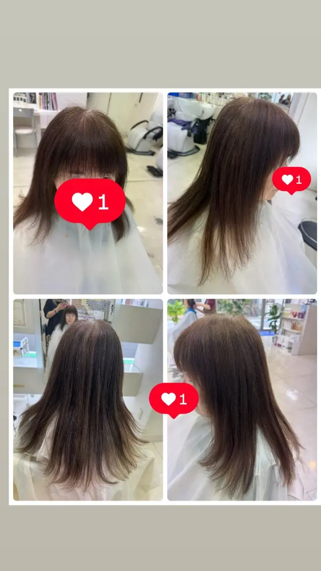 ロング レイヤーカット タカハシ リナのヘアスタイル