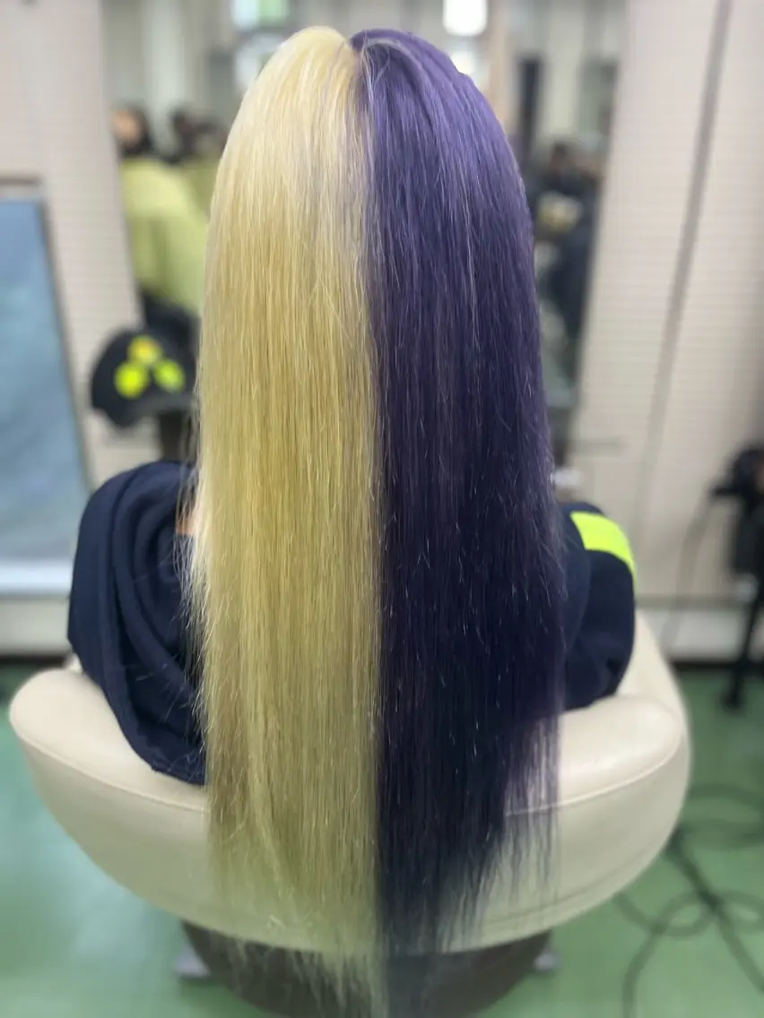 カラー ヘアカラー 久留生 隼斗のヘアスタイル
