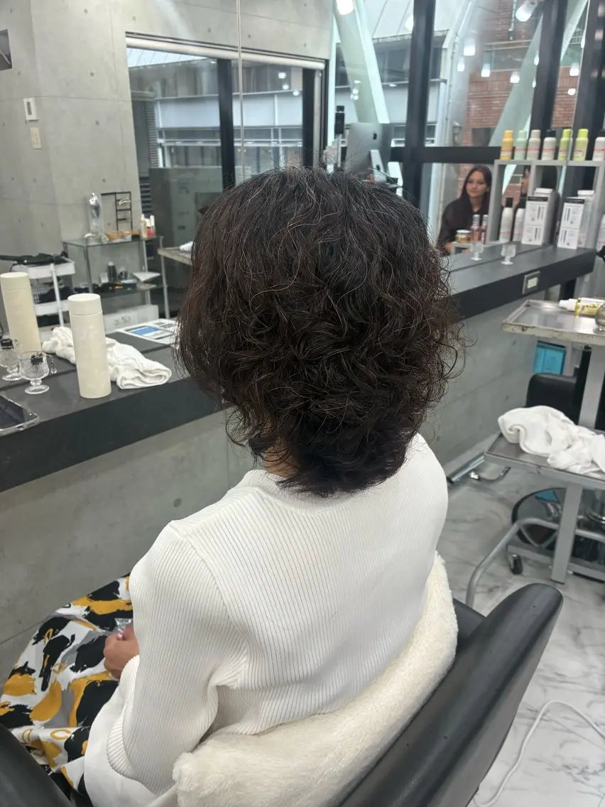 ミディアム パーマ カット パーマ Endearing 🌟銀座のヘアスタイル
