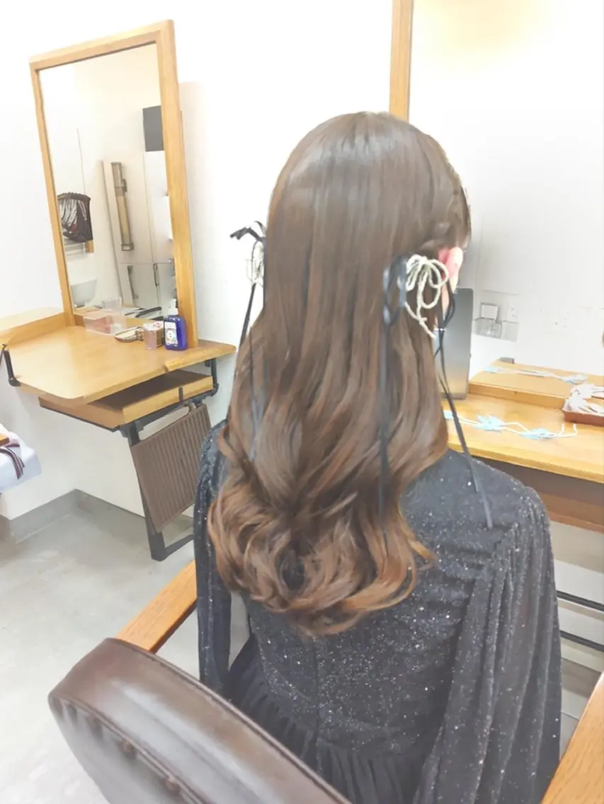 ヘアアレンジ ハーフアップ 澤田 あきのヘアスタイル