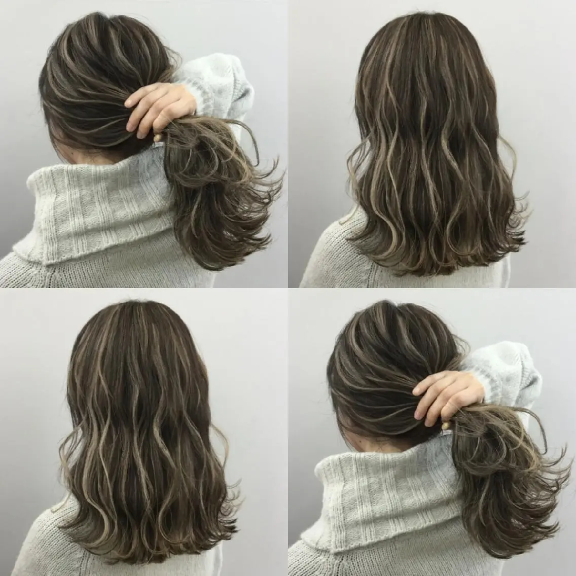 セミロング カラー 艶髪サラサラカラー 🌈前原健吾のヘアスタイル