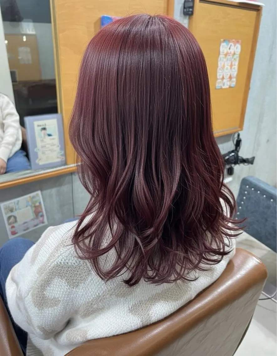 セミロング 髪質改善 トリートメント ヘアカラー 🫧透明感カラー/ 縮毛矯正☁️Hiroのヘアスタイル