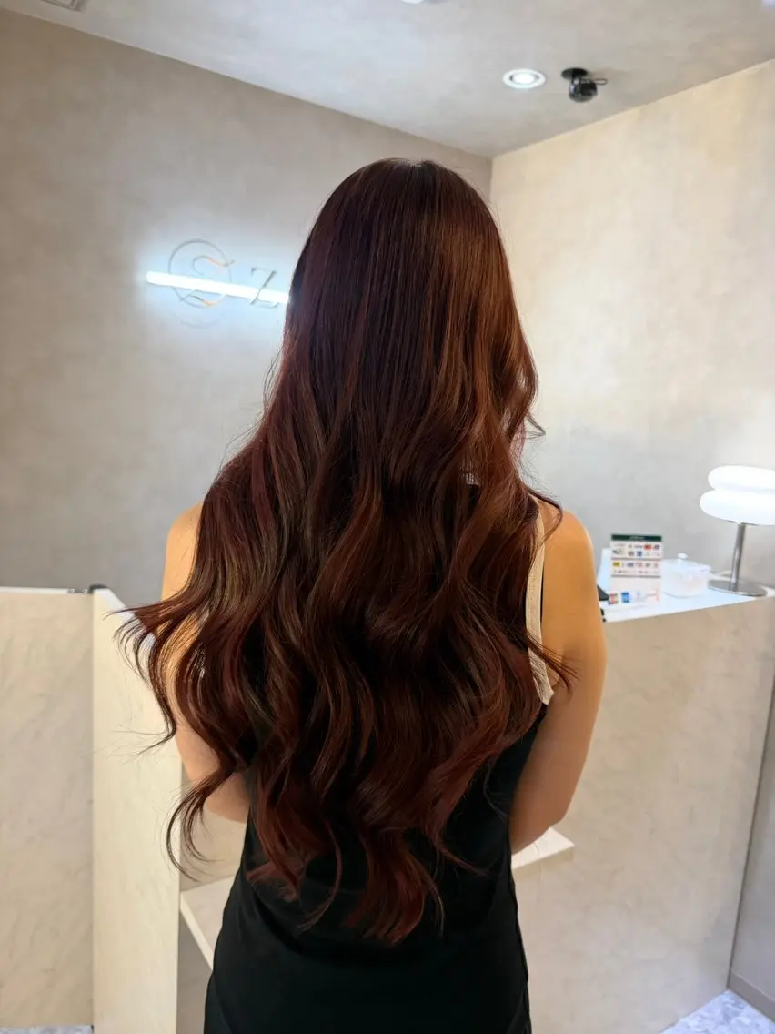 ロング カラー カット ヘアカラー トリートメント 🎀髪質改善/艶髪/ 艶カラー🎀浅田涼風のヘアスタイル