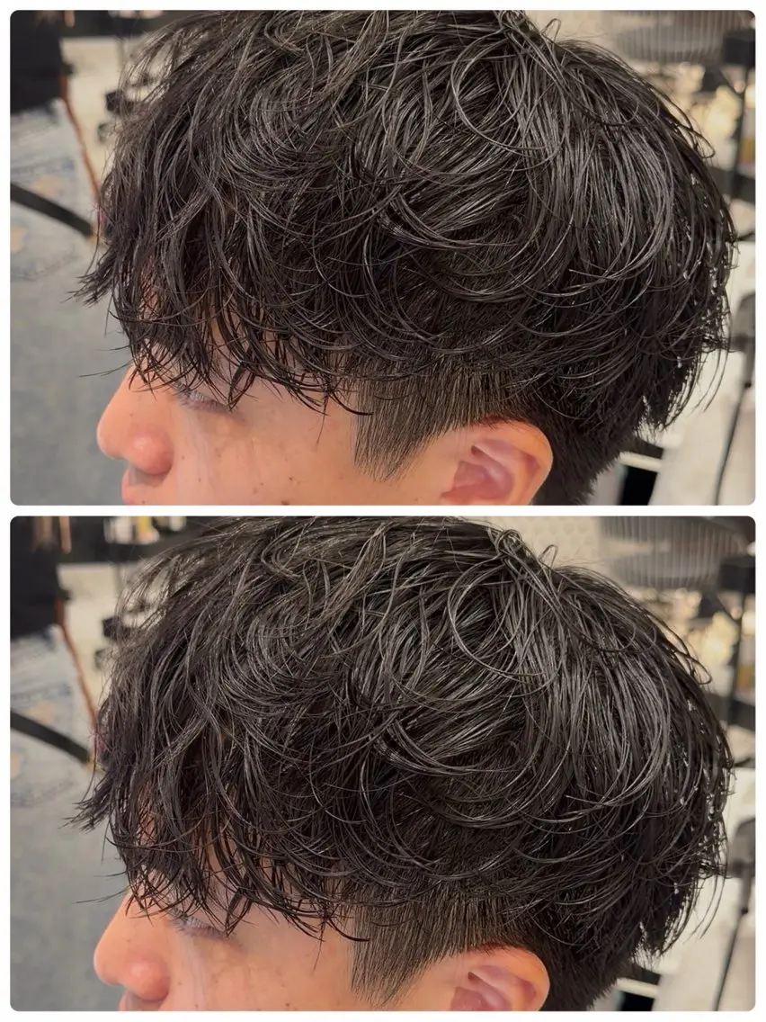ショート パーマ メンズ メンズパーマ ニュアンスパーマ カット パーマ トリートメント 🇬🇧メンズパーマ 特化/ren🎸のヘアスタイル