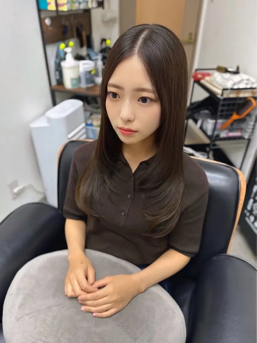 ロング カラー アディクシーカラー イルミナカラー クオルシアカラー 髪質改善 韓国風ヘア カット ヘアカラー トリートメント 艶髪改善師/高橋潤 /縮毛矯正のヘアスタイル
