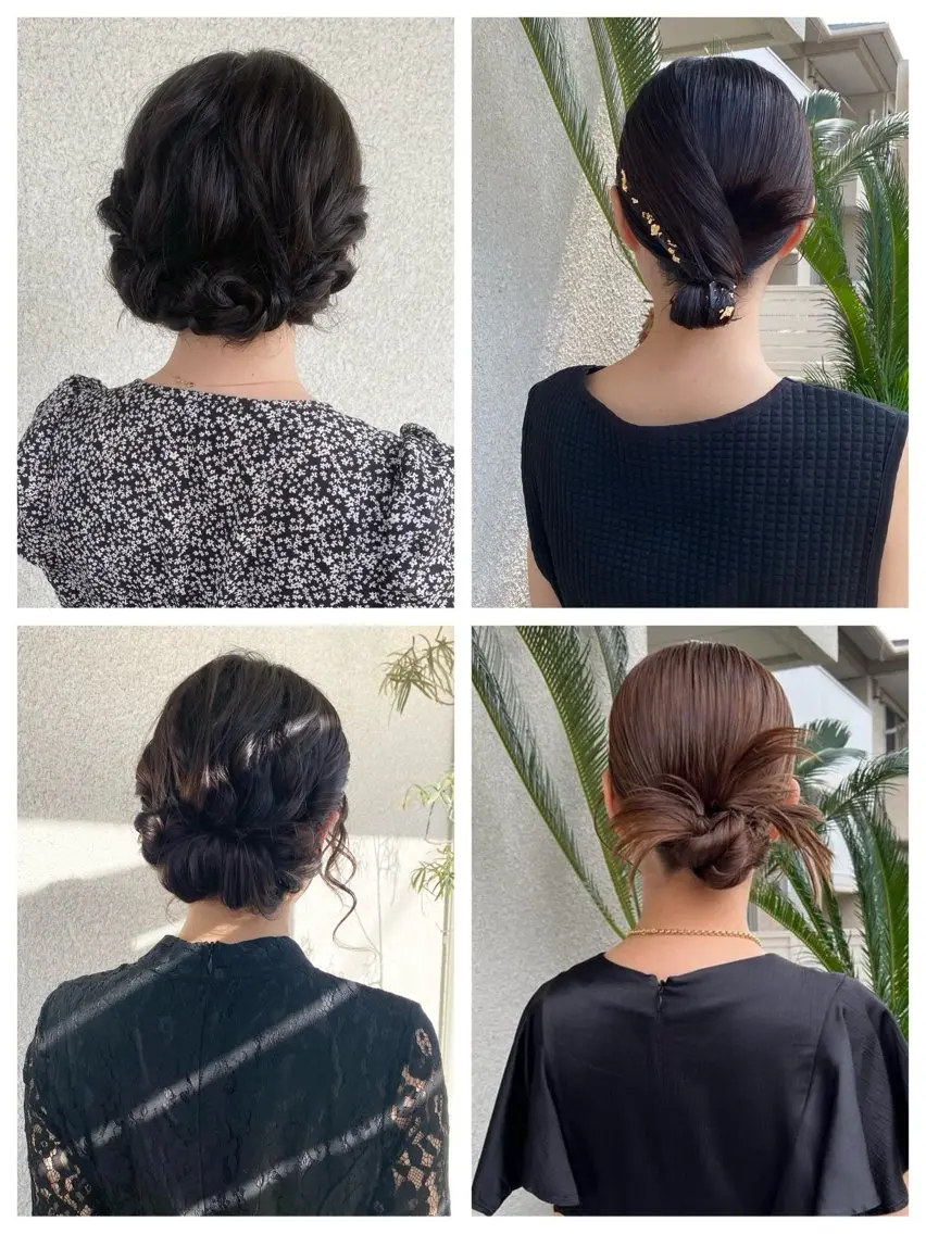 ⚪️ヘアセット　お任せシニヨン✨の写真