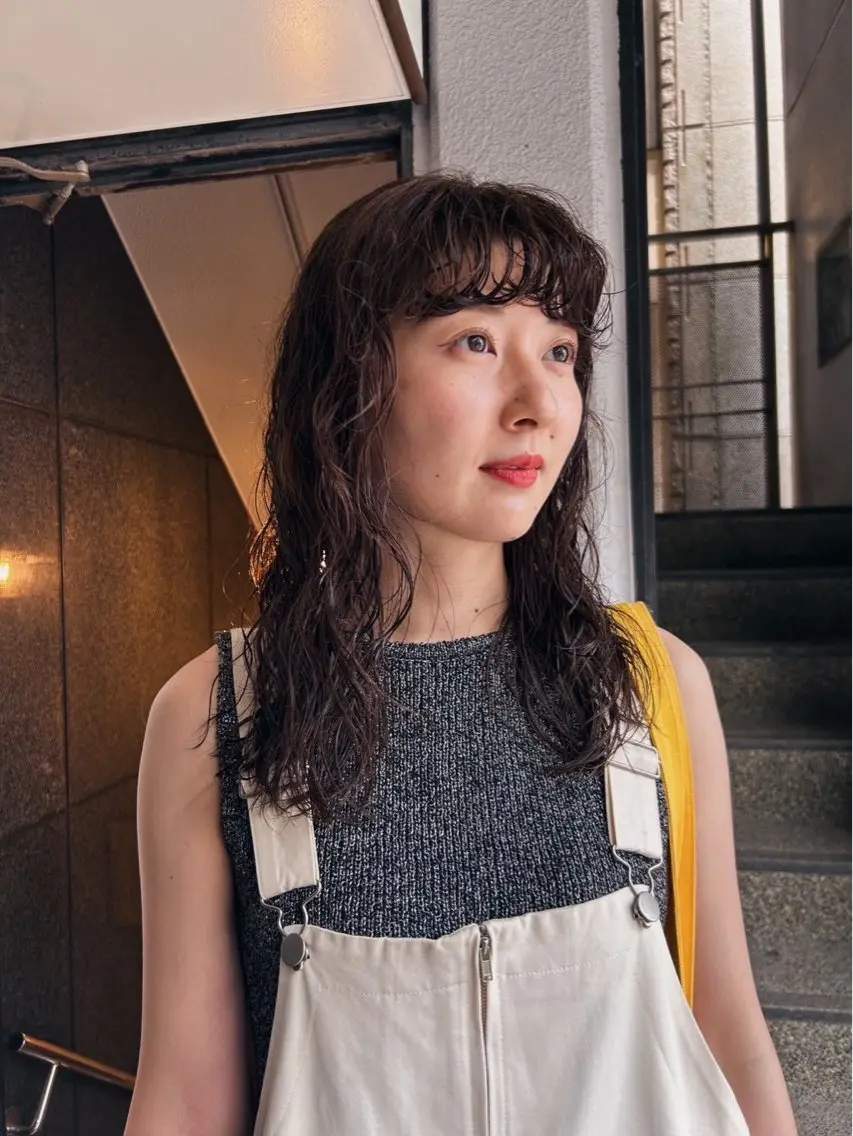 ロング パーマ ショートカットパー マ🫧kotoneのヘアスタイル
