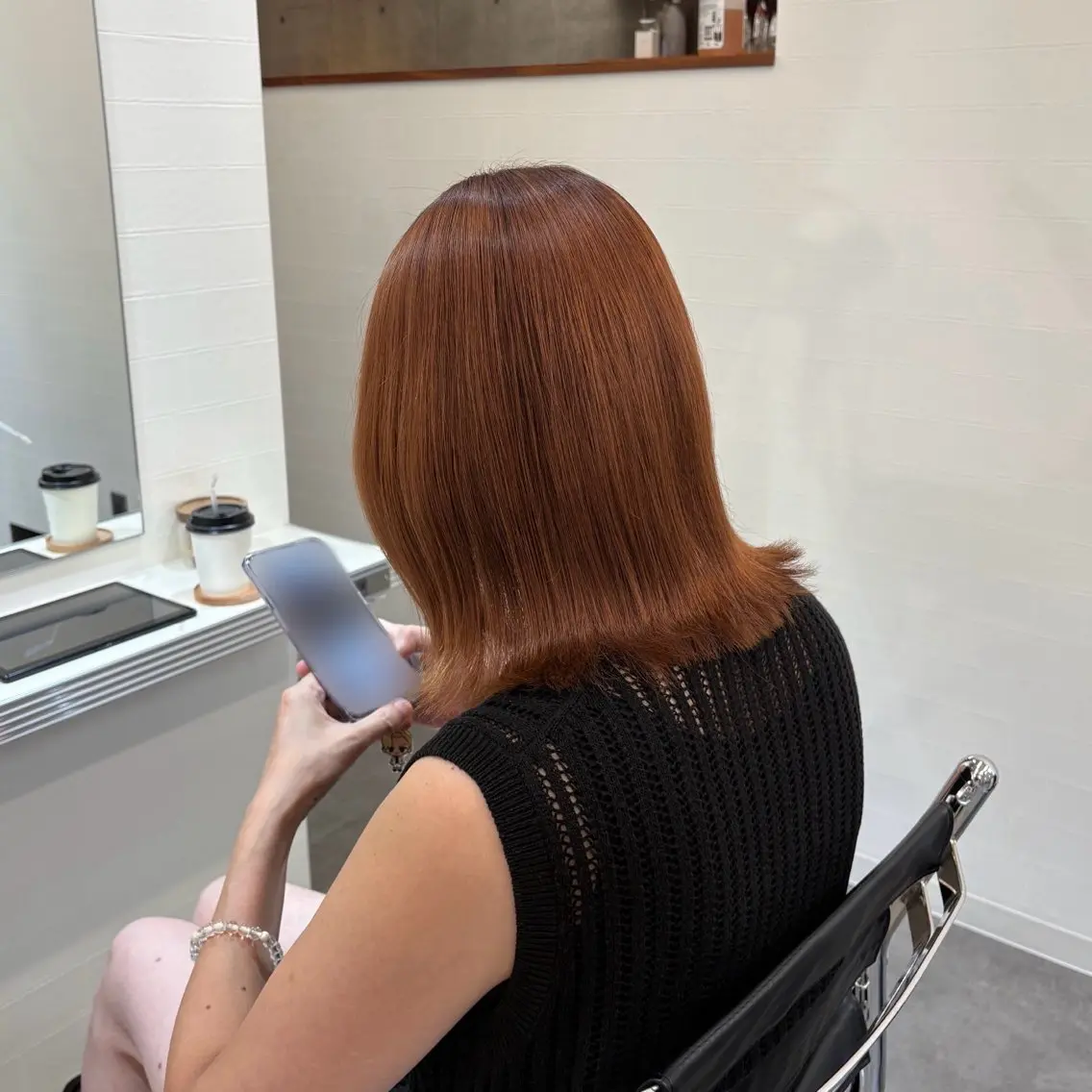 ミディアム カラー ヘアカラー 村田 ありさのヘアスタイル