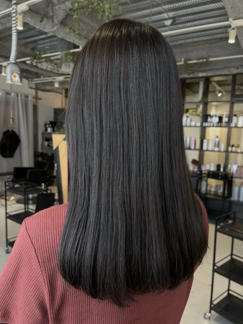 ロング カラー 縮毛矯正 inc新小岩 Rionのヘアスタイル