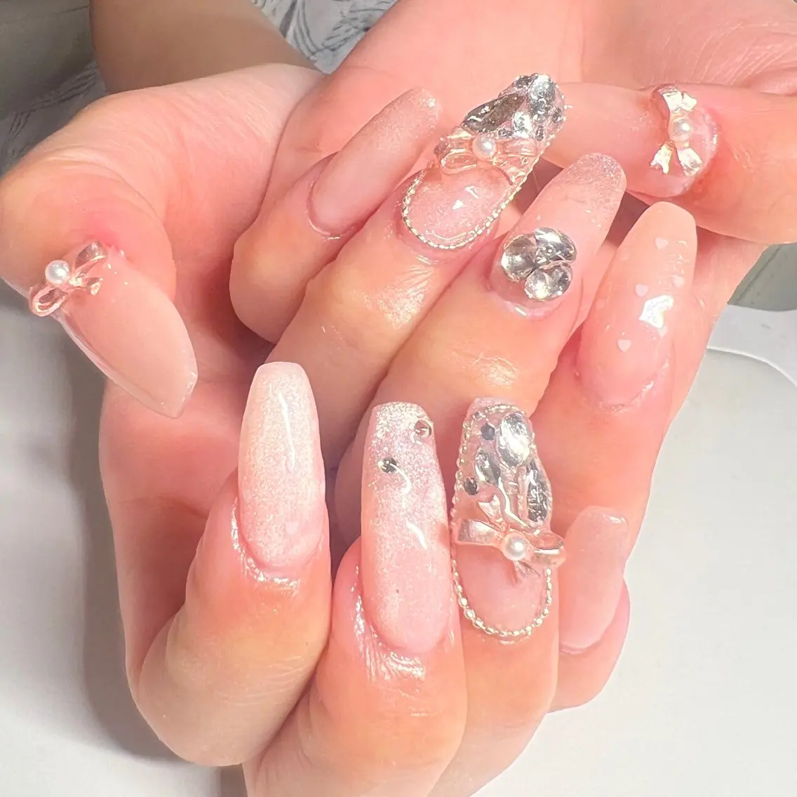 ロング ハンドネイル Nail Salon midnightのネイルデザイン