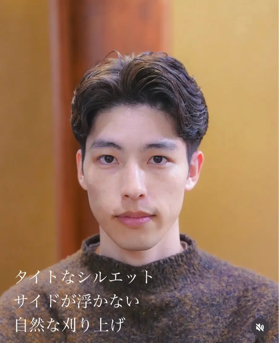 パーマ メンズ メンズショート タチカワユウキのヘアスタイル