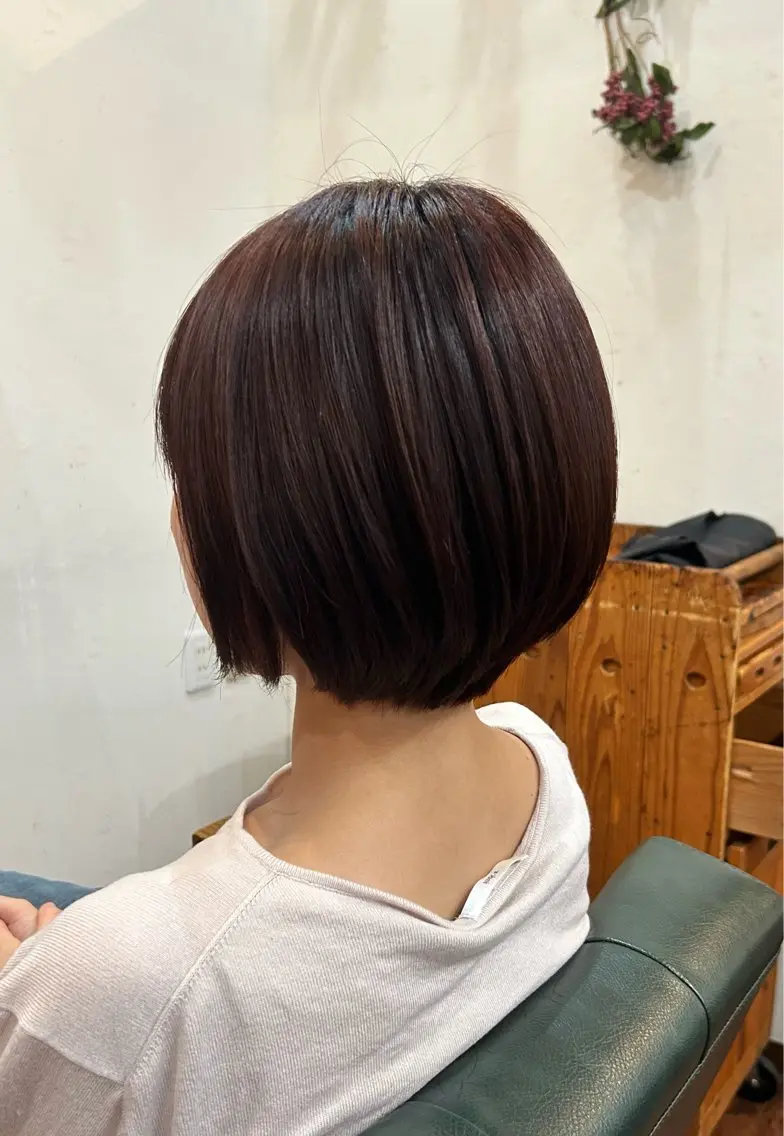 ショート カラー ブラウンカラー ショコラブラウン ボブ ショートヘア story 増田 わかなのヘアスタイル