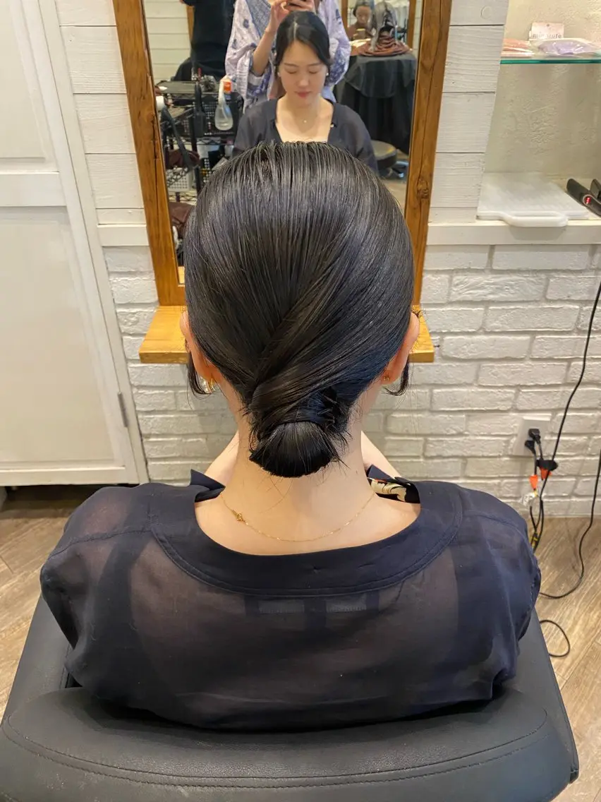 ミディアム ヘアアレンジ 🌸透明感艶 カラー🌸Yuukiのヘアスタイル