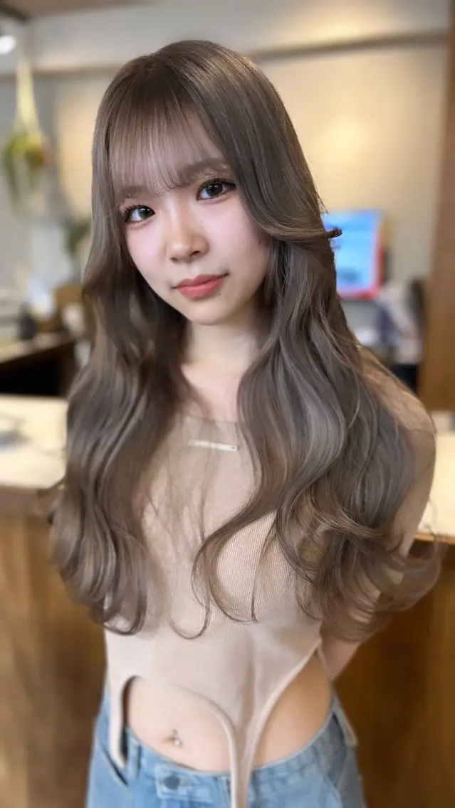ロング ヘアアレンジ 柳沼 沙季奈のヘアスタイル