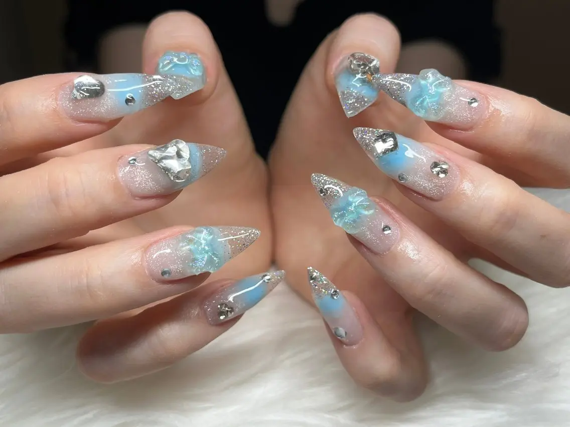 ネイル ハンドネイル 持ち込みデザイン得意 ／長さだし可✨RUIのネイルデザイン
