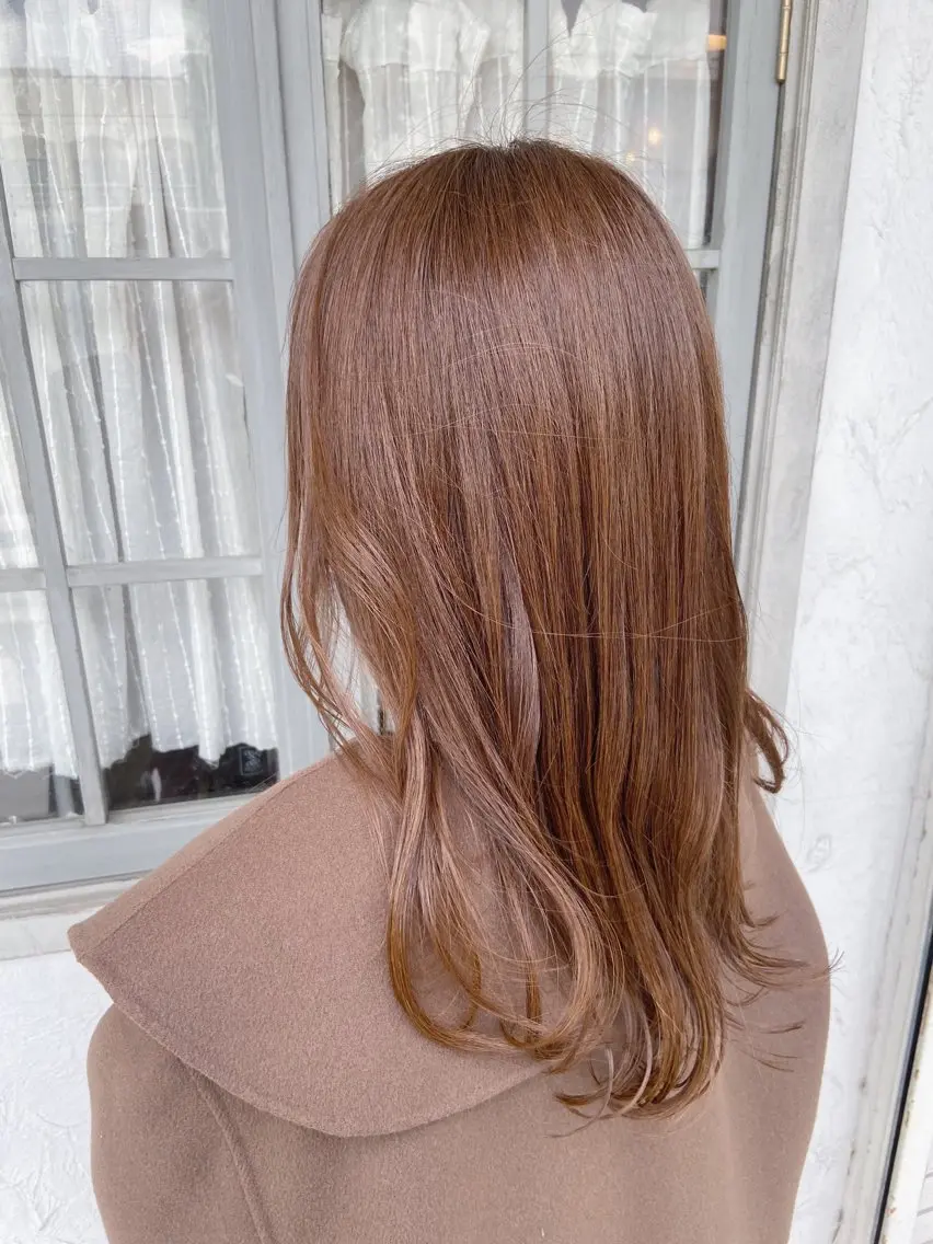 セミロング カラー アメリラブヘアー 土屋 洋平のヘアスタイル