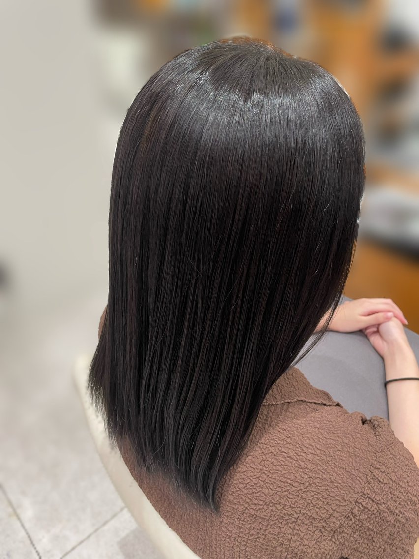 ミディアム ヘアカラー トリートメント しみず りぶのヘアスタイル