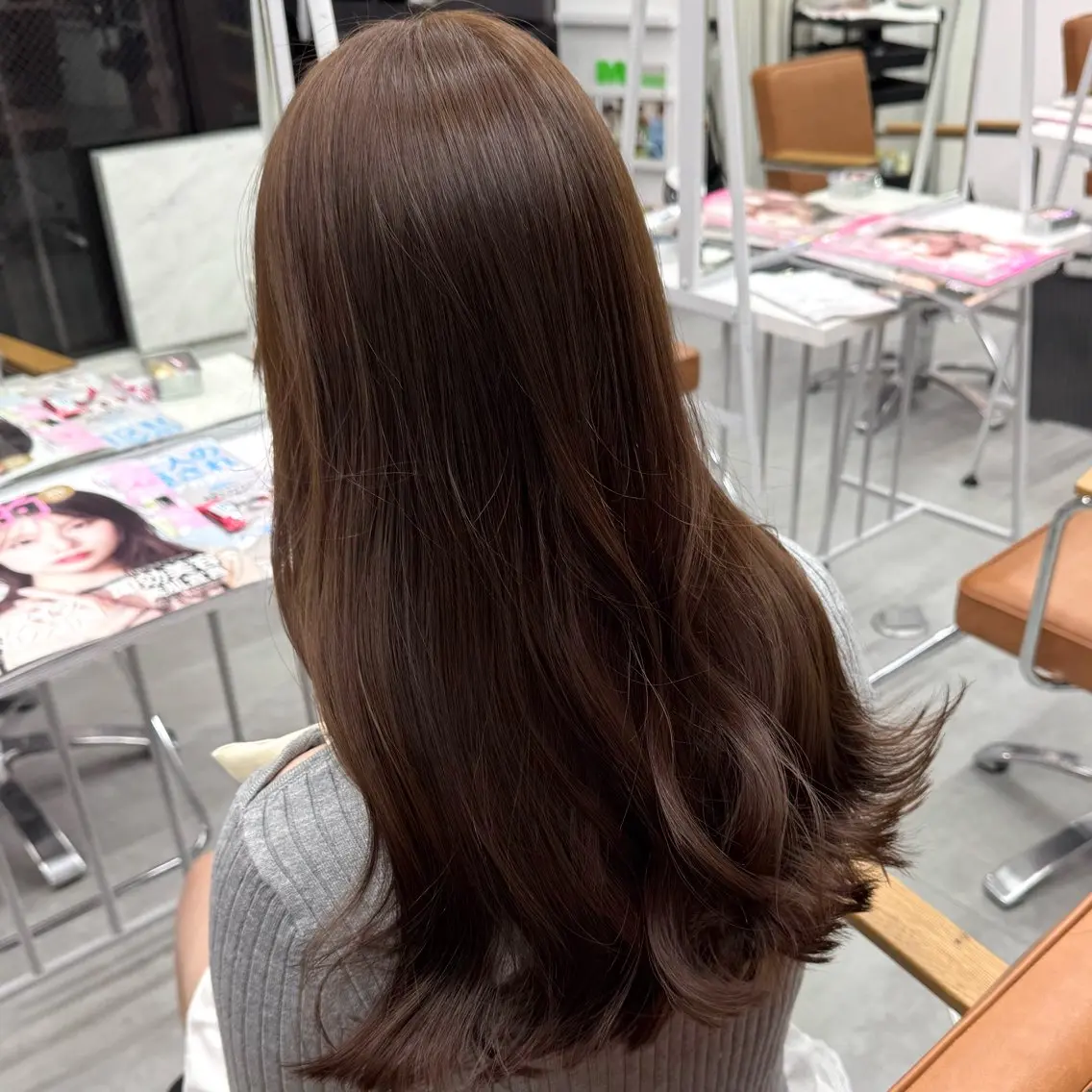 ロング カラー ヘアアレンジ ブリーチなしカラー /新百合ヶ丘/安形翔のヘアスタイル
