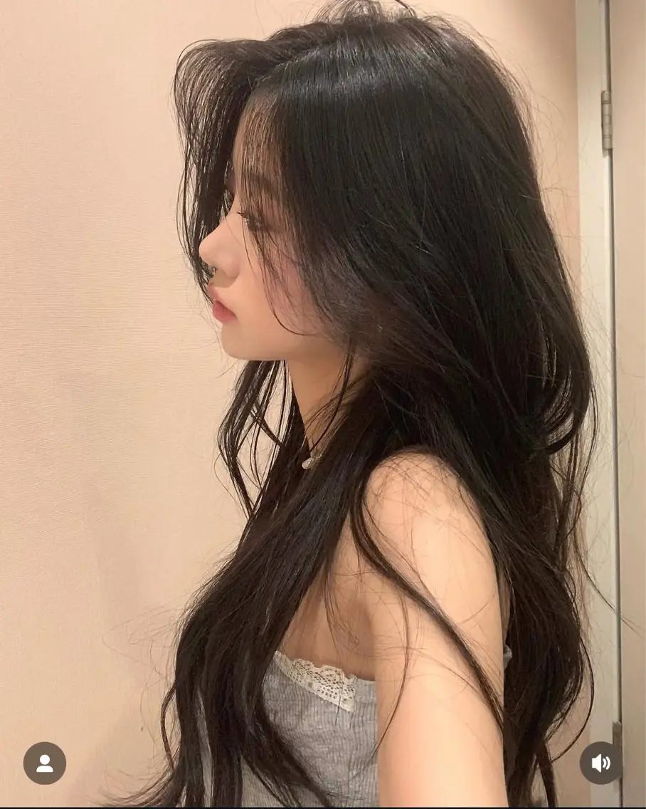 ロング カラー パーマ ヘアアレンジ メンズ キッズ 上品＆韓国風 🥀海心🥀のヘアスタイル