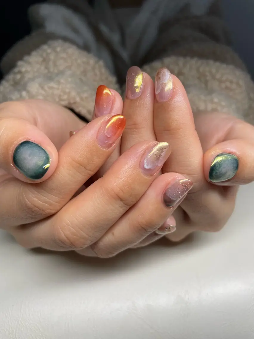 ネイル 持ち込み ハンドネイル Rena-ju キャサディのネイルデザイン