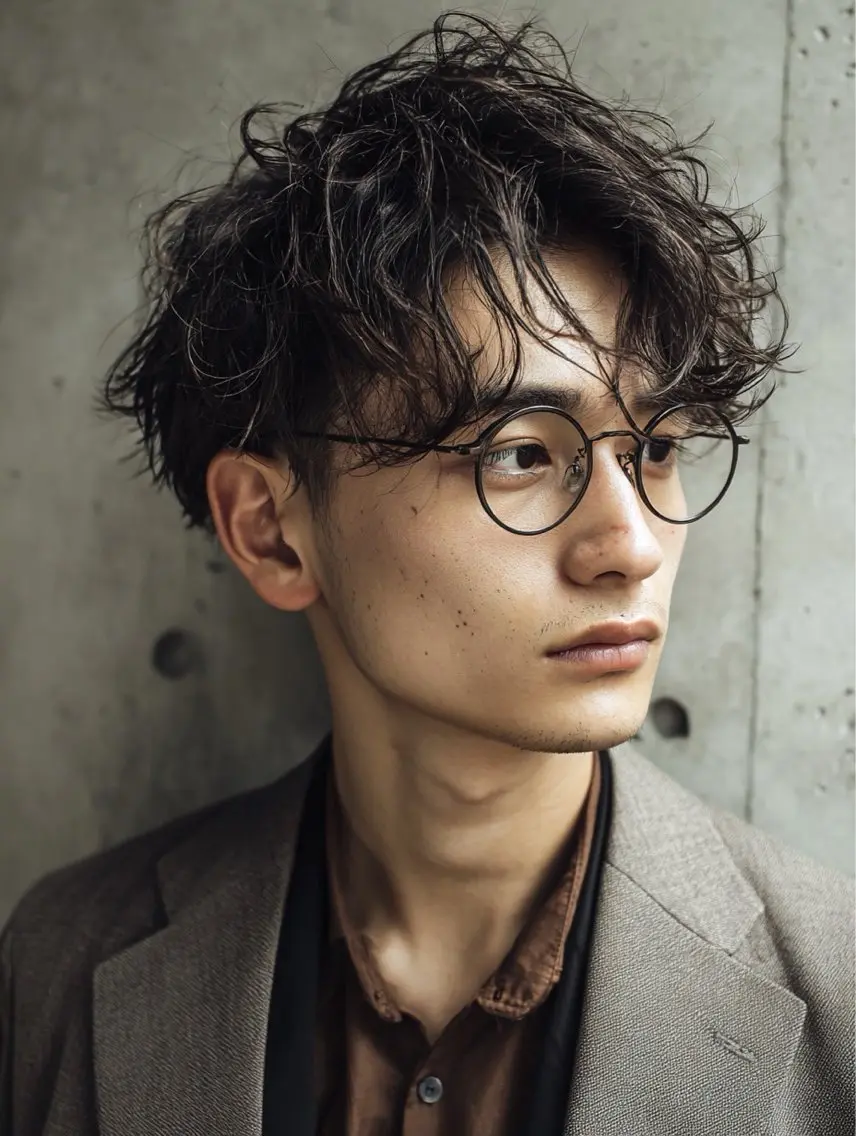 ショート カラー パーマ ヘアアレンジ メンズ メンズブリーチ アディクシーカラー ブリーチ 透明感カラー イルミナカラー カット パーマ 新宿駅近♡友達とOK 🦋W -ワット -のヘアスタイル